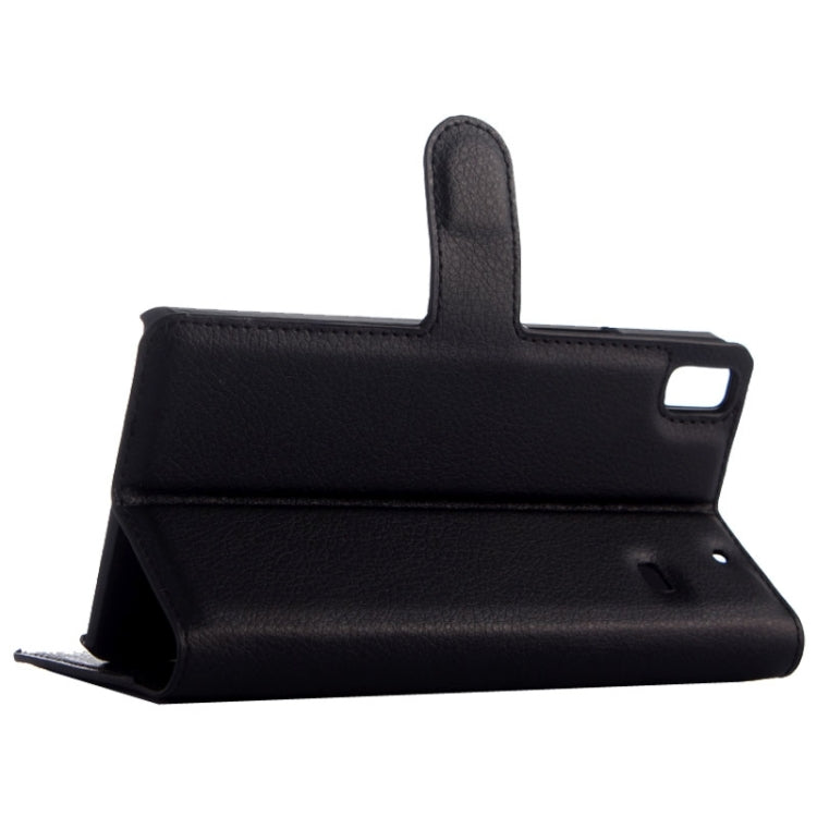 Horizontal Flip Solid color Leather Case with Card Slots & Holder & Wallet for Lenovo A7600