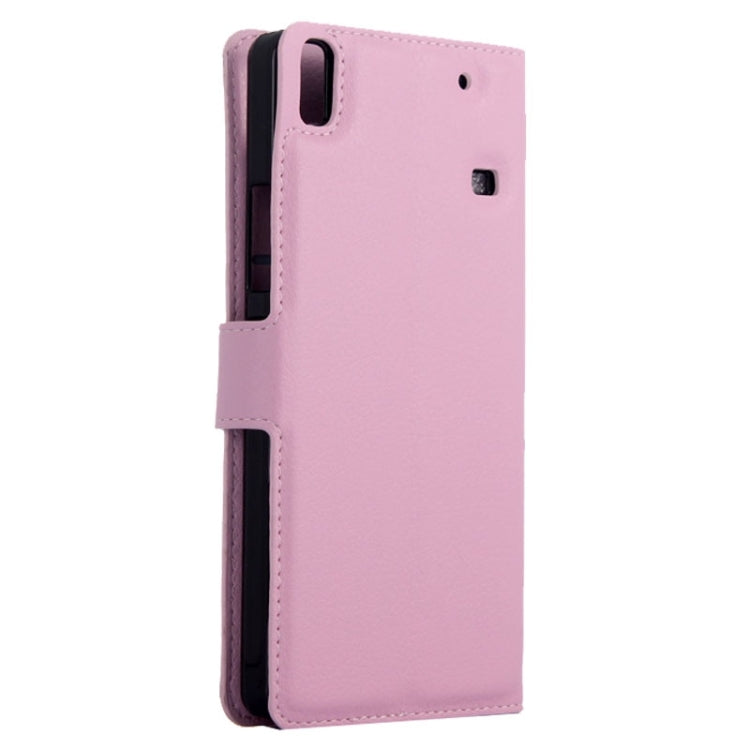 Horizontal Flip Solid color Leather Case with Card Slots & Holder & Wallet for Lenovo A7600