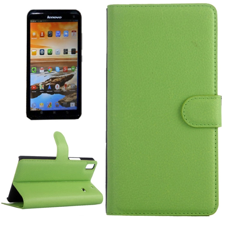 Horizontal Flip Solid color Leather Case with Card Slots & Holder & Wallet for Lenovo A7600
