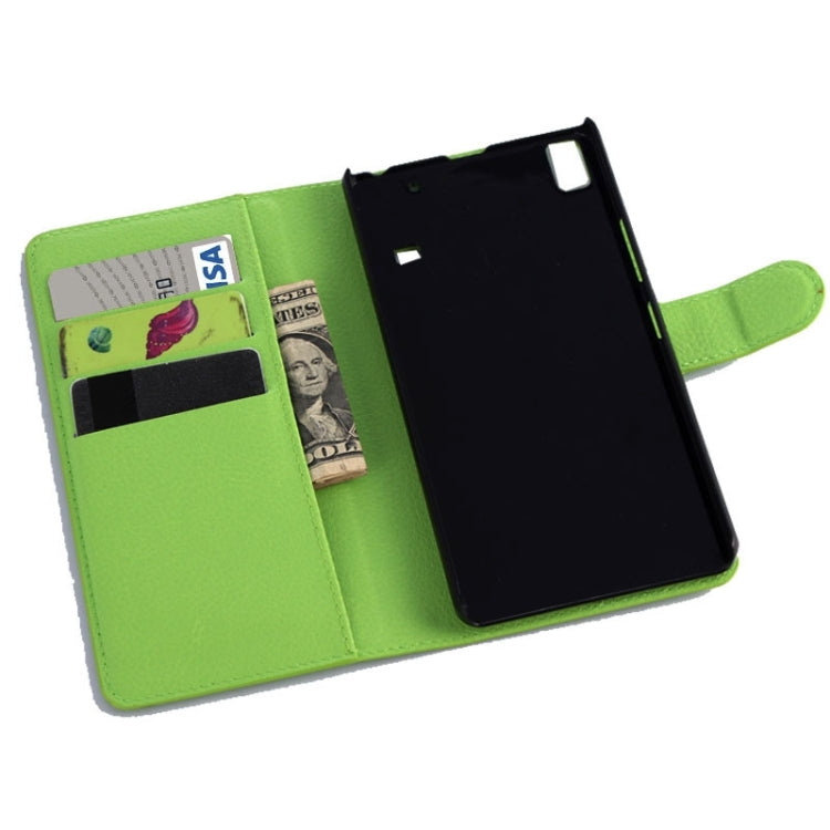 Horizontal Flip Solid color Leather Case with Card Slots & Holder & Wallet for Lenovo A7600