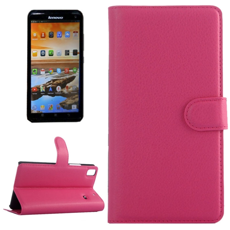 Horizontal Flip Solid color Leather Case with Card Slots & Holder & Wallet for Lenovo A7600