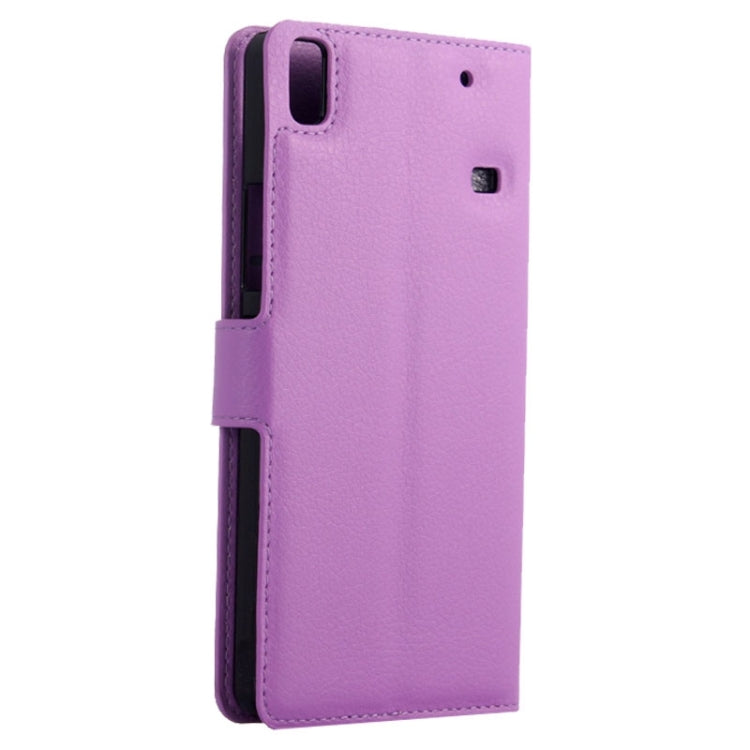 Horizontal Flip Solid color Leather Case with Card Slots & Holder & Wallet for Lenovo A7600