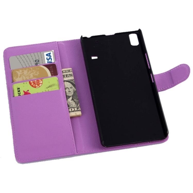 Horizontal Flip Solid color Leather Case with Card Slots & Holder & Wallet for Lenovo A7600