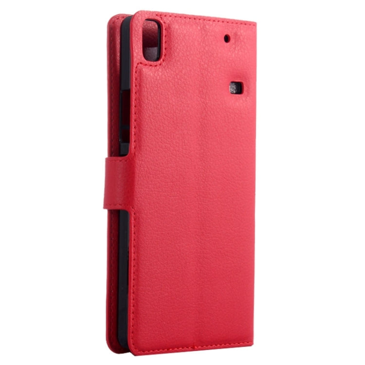 Horizontal Flip Solid color Leather Case with Card Slots & Holder & Wallet for Lenovo A7600