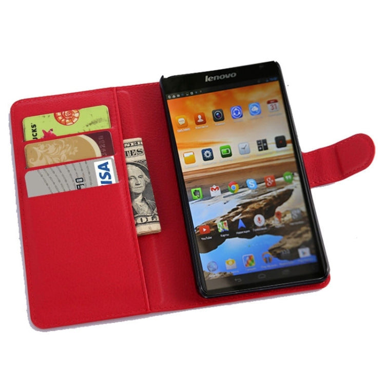 Horizontal Flip Solid color Leather Case with Card Slots & Holder & Wallet for Lenovo A7600