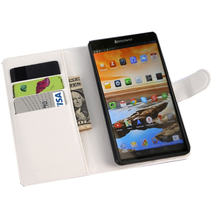 Horizontal Flip Solid color Leather Case with Card Slots & Holder & Wallet for Lenovo A7600