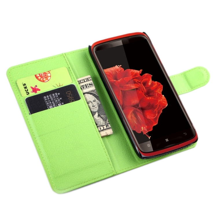Horizontal Flip Solid color Leather Case with Card Slots & Holder & Wallet for Lenovo S820