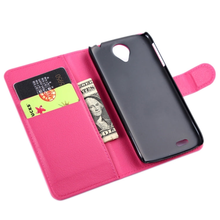 Horizontal Flip Solid color Leather Case with Card Slots & Holder & Wallet for Lenovo S820