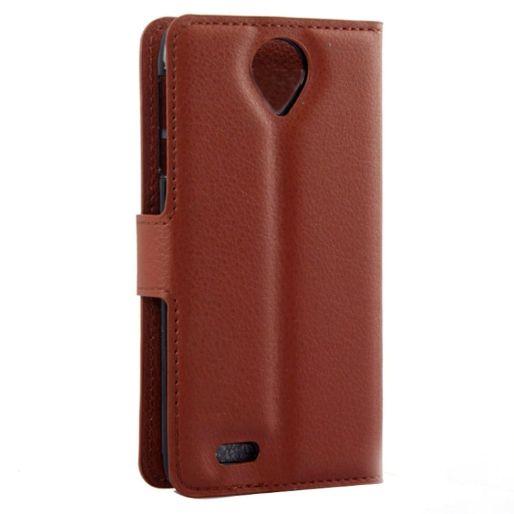 Horizontal Flip Solid color Leather Case with Card Slots & Holder & Wallet for Lenovo S820