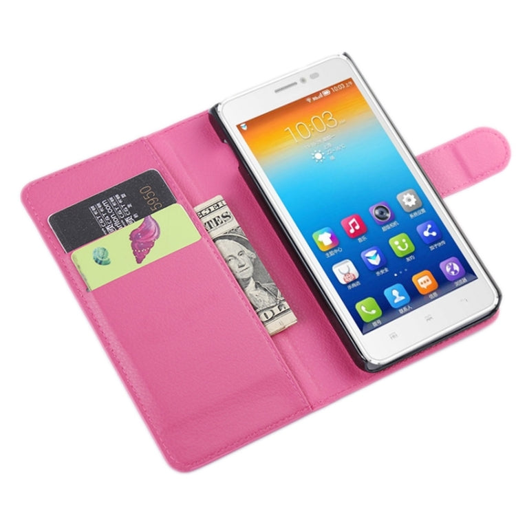 Horizontal Flip Solid color Leather Case with Card Slots & Holder & Wallet for Lenovo S850