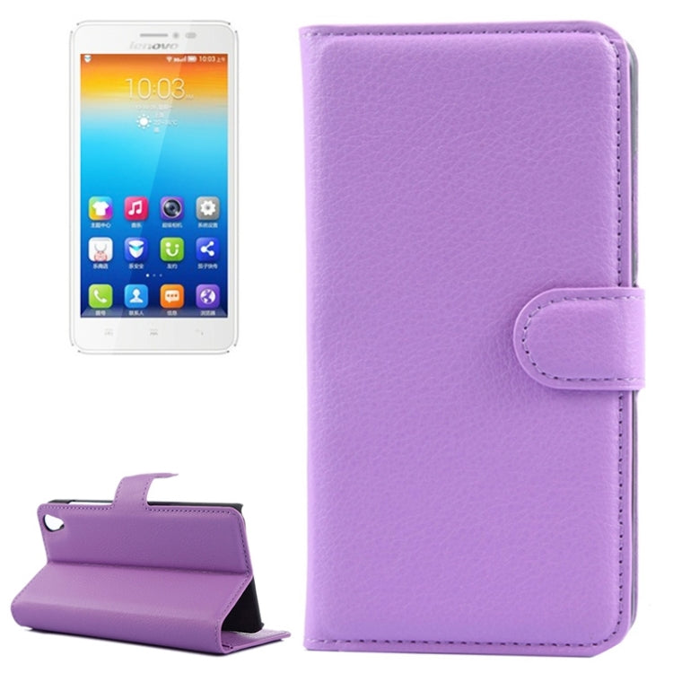 Horizontal Flip Solid color Leather Case with Card Slots & Holder & Wallet for Lenovo S850