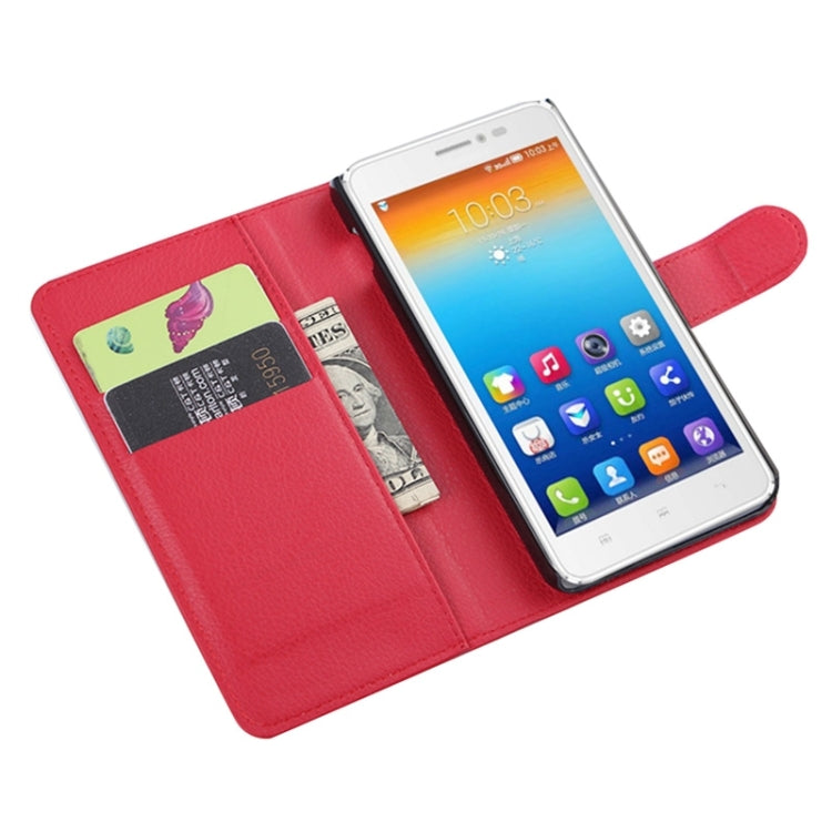 Horizontal Flip Solid color Leather Case with Card Slots & Holder & Wallet for Lenovo S850