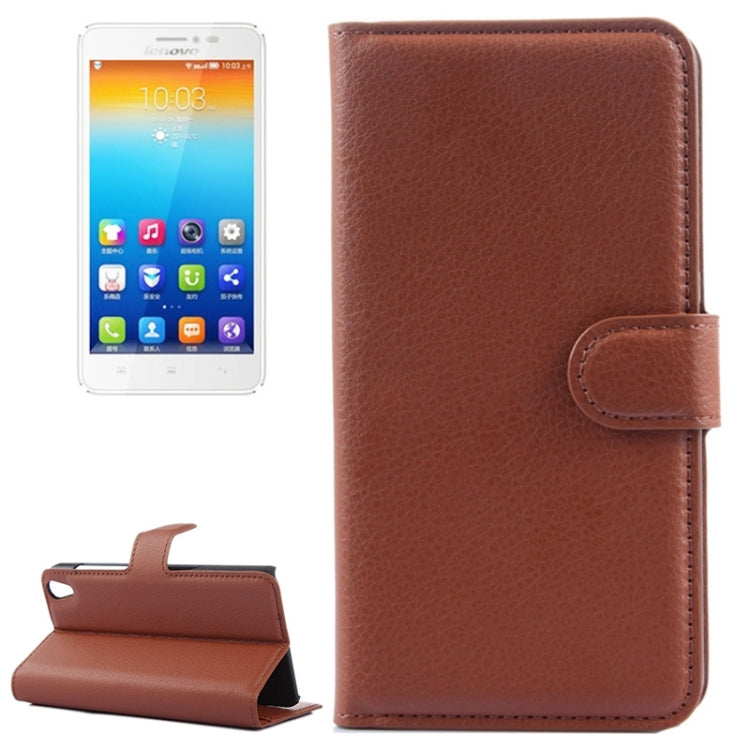 Horizontal Flip Solid color Leather Case with Card Slots & Holder & Wallet for Lenovo S850