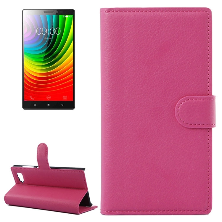 Horizontal Flip Solid color Leather Case with Card Slots & Holder & Wallet for Lenovo Vibe Z2