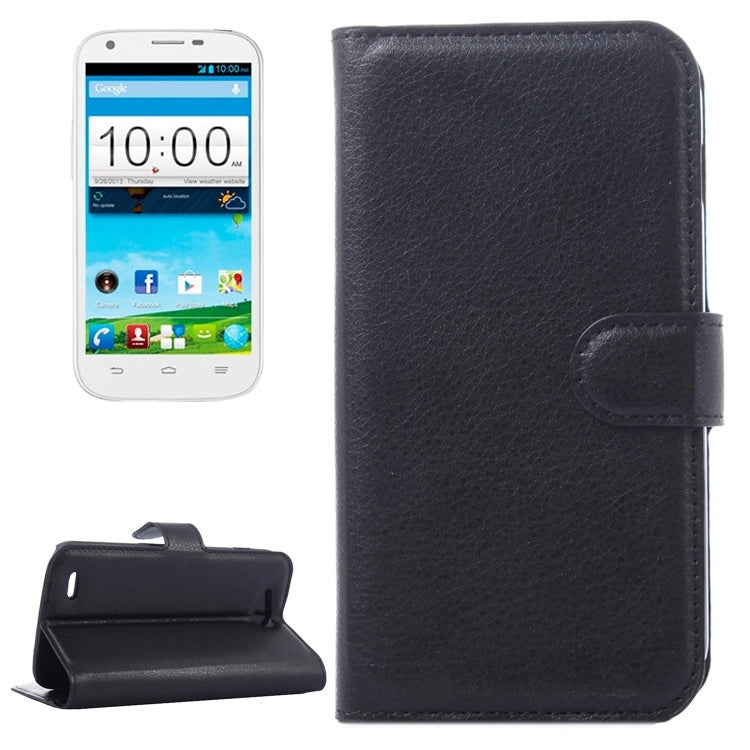 Horizontal Flip Solid color Leather Case with Card Slots & Holder & Wallet for ZTE Blade Q Maxi