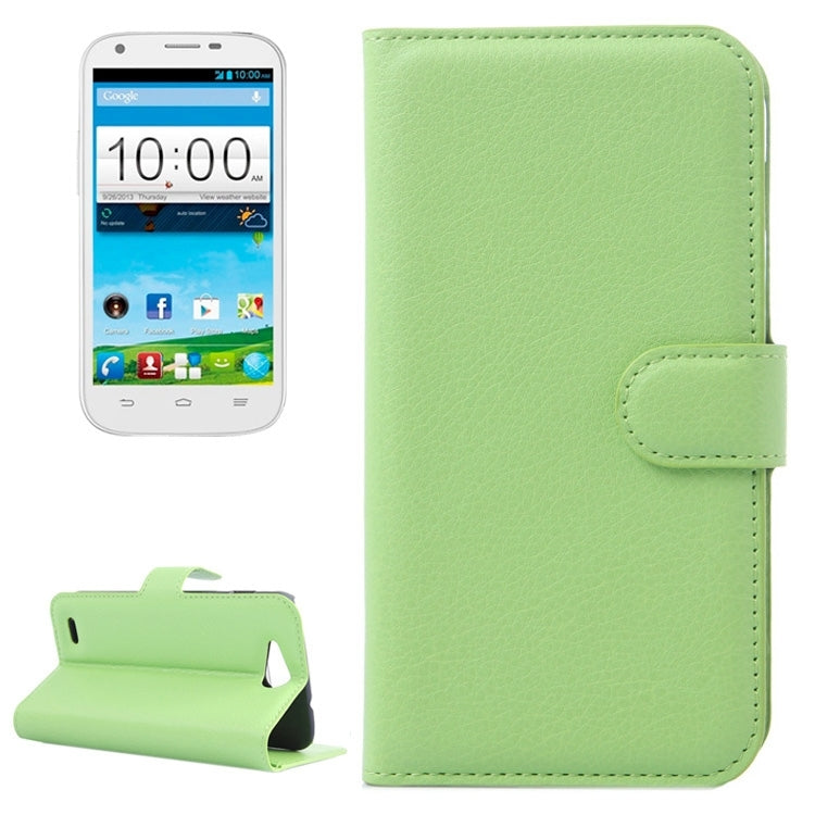 Horizontal Flip Solid color Leather Case with Card Slots & Holder & Wallet for ZTE Blade Q Maxi