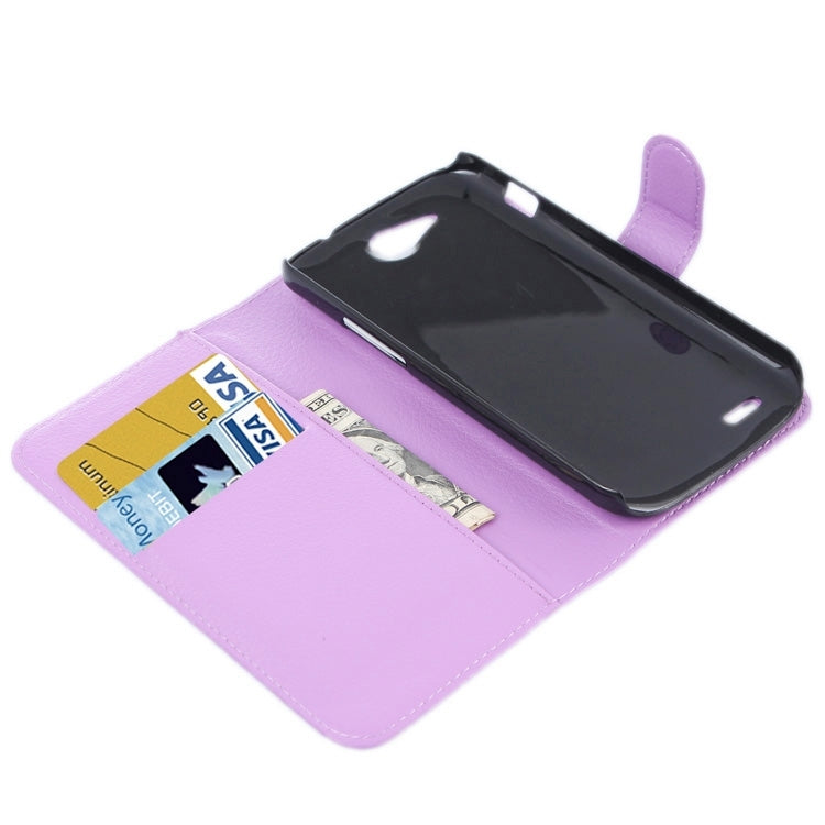 Horizontal Flip Solid color Leather Case with Card Slots & Holder & Wallet for ZTE Blade Q Maxi