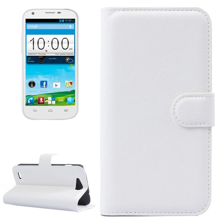 Horizontal Flip Solid color Leather Case with Card Slots & Holder & Wallet for ZTE Blade Q Maxi