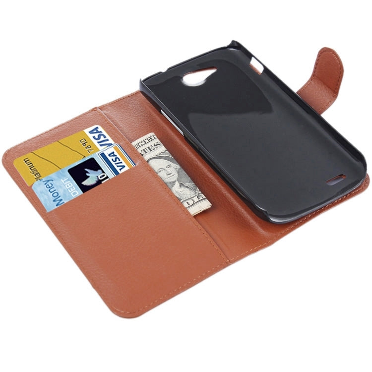 Horizontal Flip Solid color Leather Case with Card Slots & Holder & Wallet for ZTE Blade Q Maxi