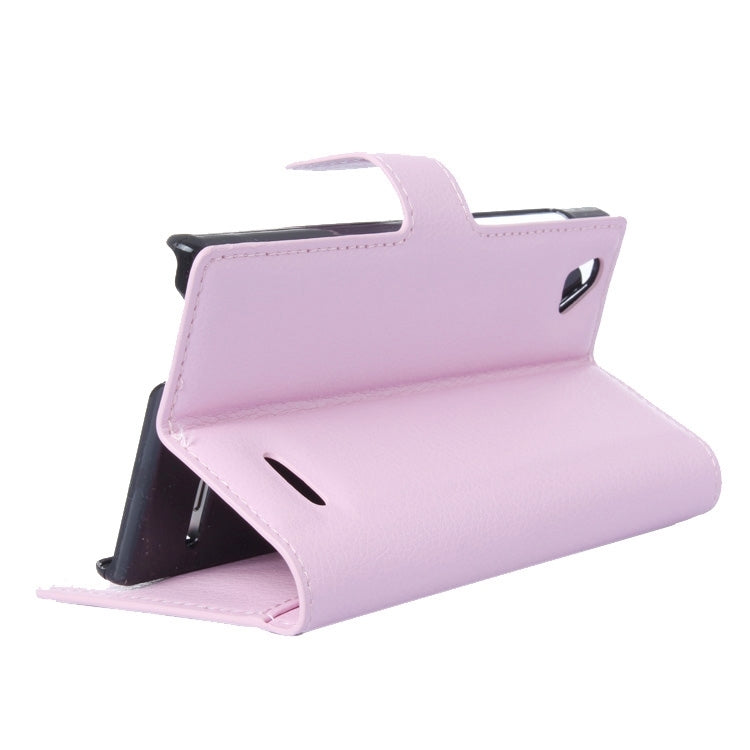 Horizontal Flip Solid color Leather Case with Card Slots & Holder & Wallet for ZTE Blade VEC 4G