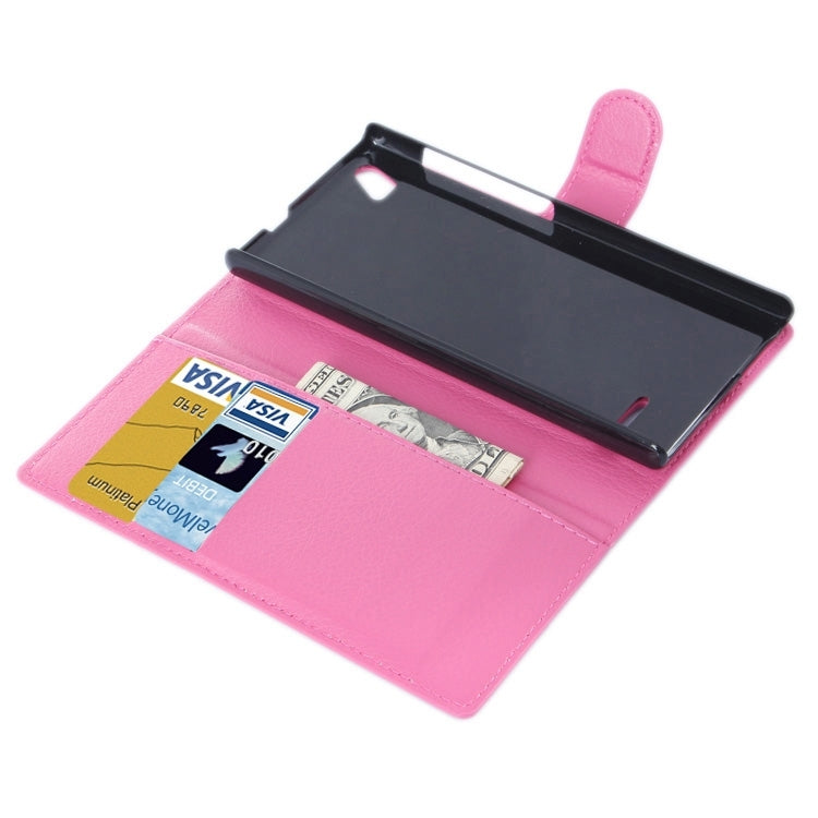 Horizontal Flip Solid color Leather Case with Card Slots & Holder & Wallet for ZTE Blade VEC 4G