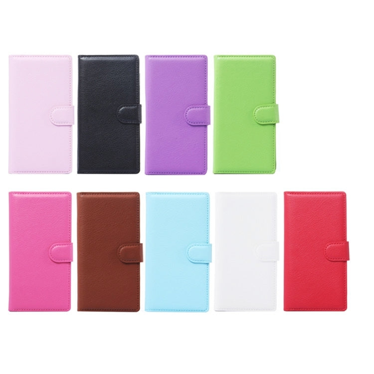 Horizontal Flip Solid color Leather Case with Card Slots & Holder & Wallet for ZTE Blade VEC 4G