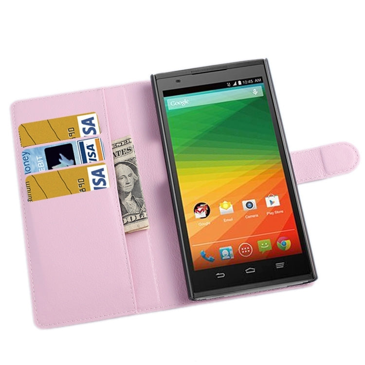 Horizontal Flip Solid color Leather Case with Card Slots & Holder & Wallet for ZTE Z MAX / Z970