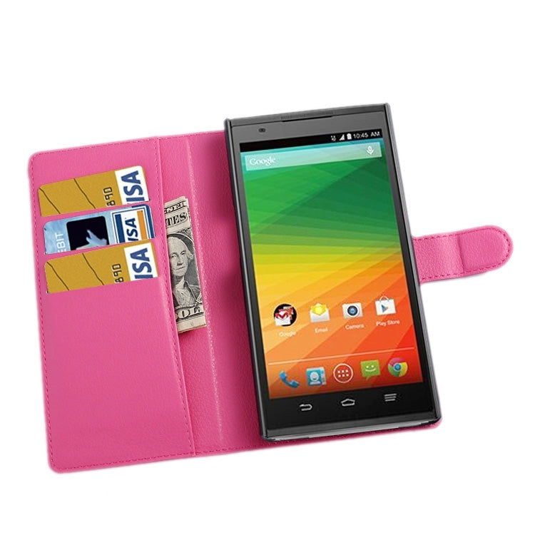 Horizontal Flip Solid color Leather Case with Card Slots & Holder & Wallet for ZTE Z MAX / Z970