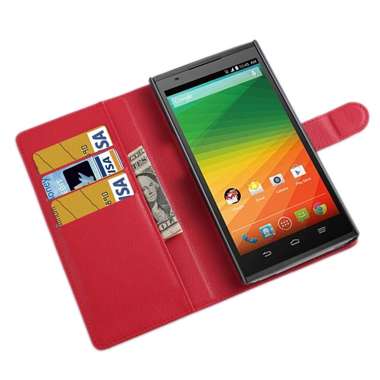 Horizontal Flip Solid color Leather Case with Card Slots & Holder & Wallet for ZTE Z MAX / Z970