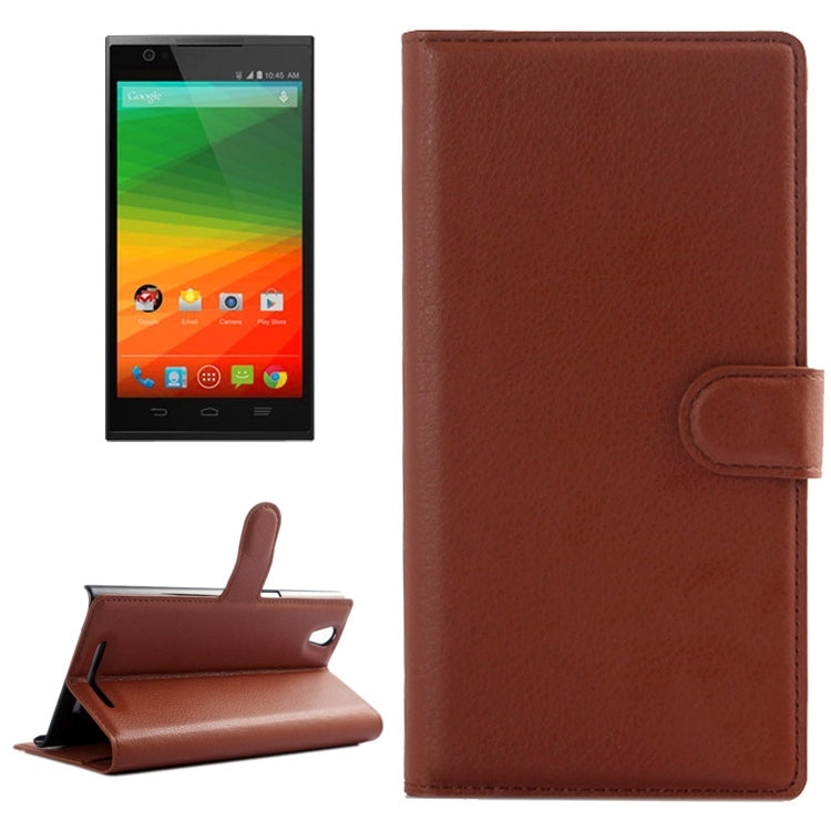 Horizontal Flip Solid color Leather Case with Card Slots & Holder & Wallet for ZTE Z MAX / Z970