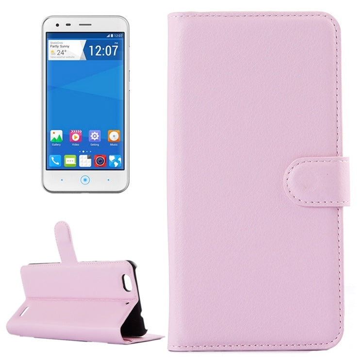 Horizontal Flip Solid color Leather Case with Card Slots & Holder & Wallet for ZTE Blade S6 Lux