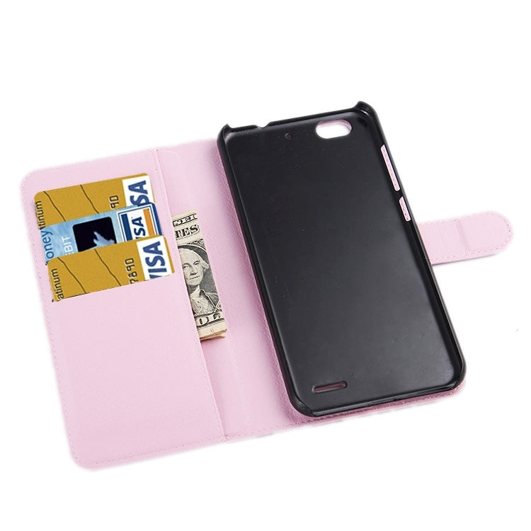 Horizontal Flip Solid color Leather Case with Card Slots & Holder & Wallet for ZTE Blade S6 Lux