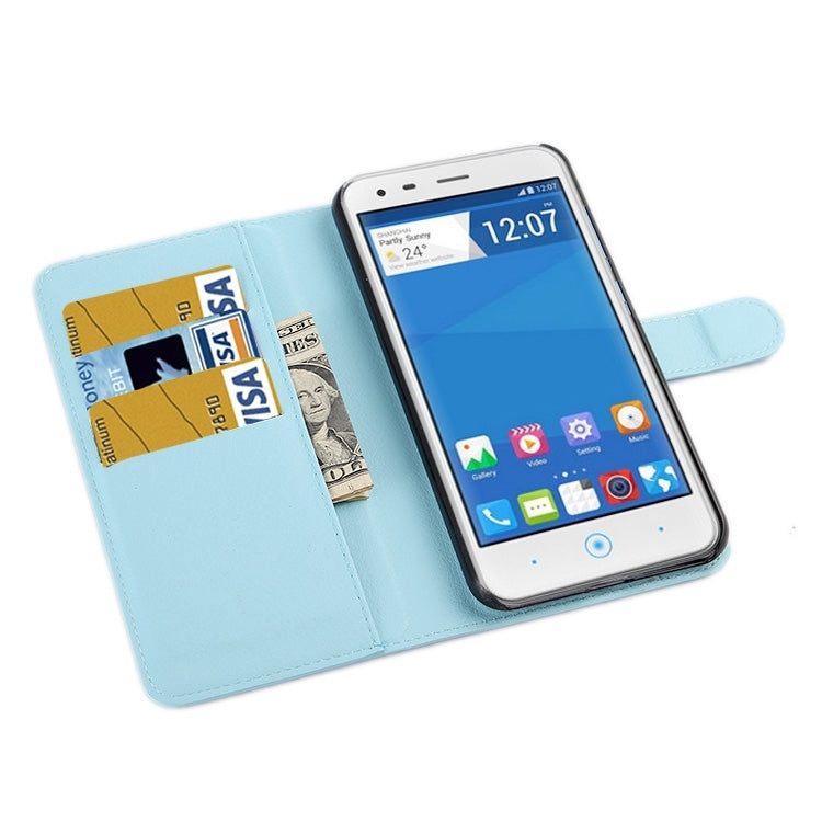 Horizontal Flip Solid color Leather Case with Card Slots & Holder & Wallet for ZTE Blade S6 Lux