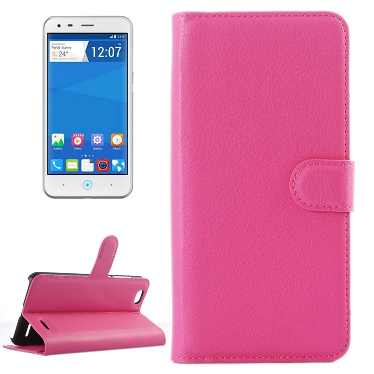 Horizontal Flip Solid color Leather Case with Card Slots & Holder & Wallet for ZTE Blade S6 Lux