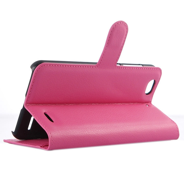 Horizontal Flip Solid color Leather Case with Card Slots & Holder & Wallet for ZTE Blade S6 Lux