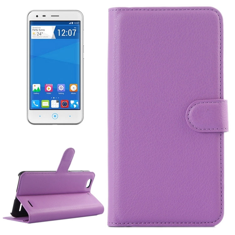 Horizontal Flip Solid color Leather Case with Card Slots & Holder & Wallet for ZTE Blade S6 Lux