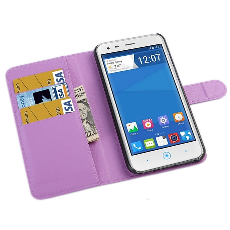 Horizontal Flip Solid color Leather Case with Card Slots & Holder & Wallet for ZTE Blade S6 Lux