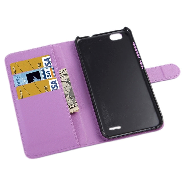 Horizontal Flip Solid color Leather Case with Card Slots & Holder & Wallet for ZTE Blade S6 Lux