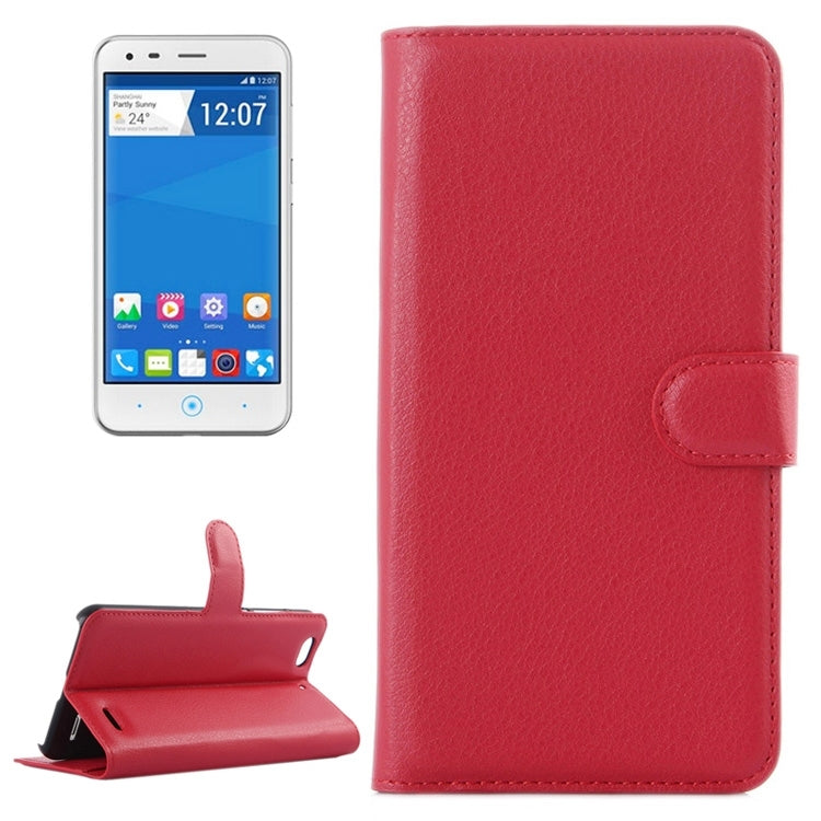 Horizontal Flip Solid color Leather Case with Card Slots & Holder & Wallet for ZTE Blade S6 Lux
