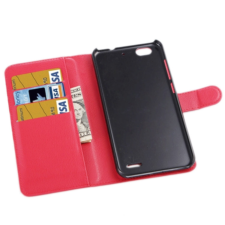 Horizontal Flip Solid color Leather Case with Card Slots & Holder & Wallet for ZTE Blade S6 Lux