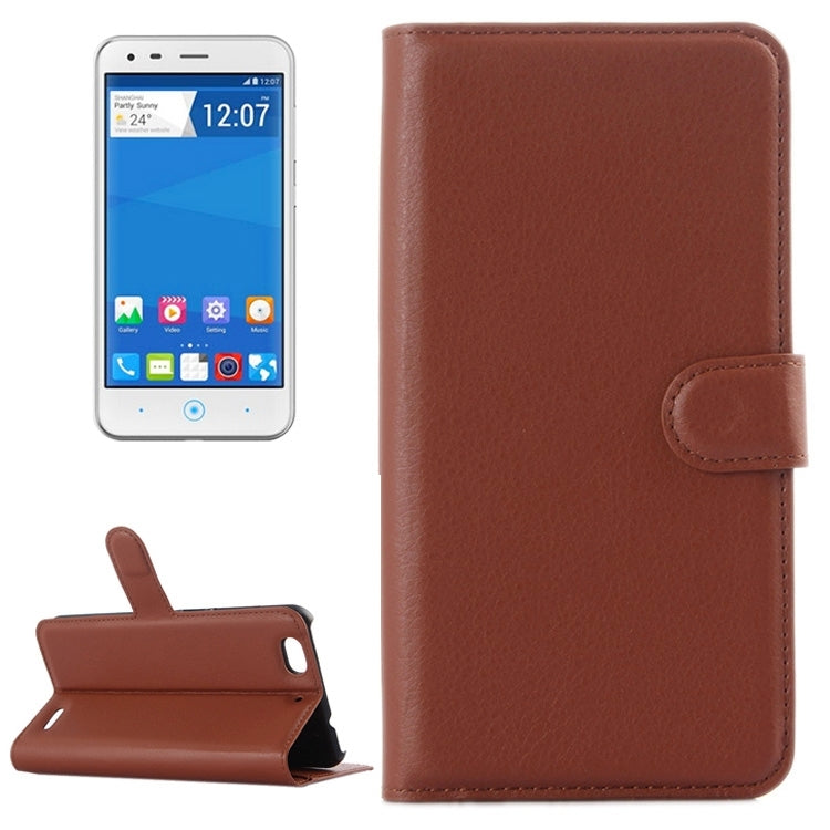 Horizontal Flip Solid color Leather Case with Card Slots & Holder & Wallet for ZTE Blade S6 Lux