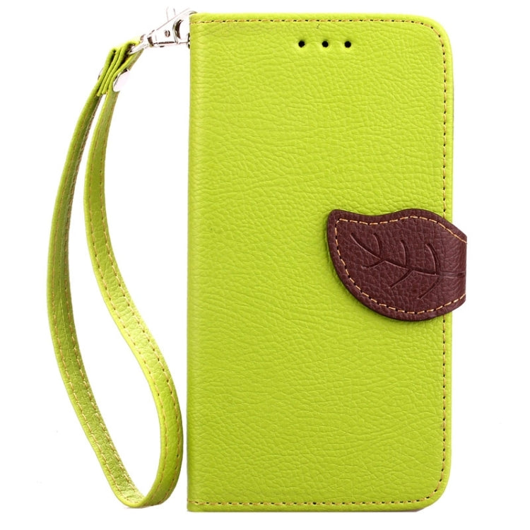 Leaf Magnetic Snap Litchi Texture Horizontal Flip Leather Case with Card Slots & Wallet & Holder & Lanyard for Sony Xperia E4