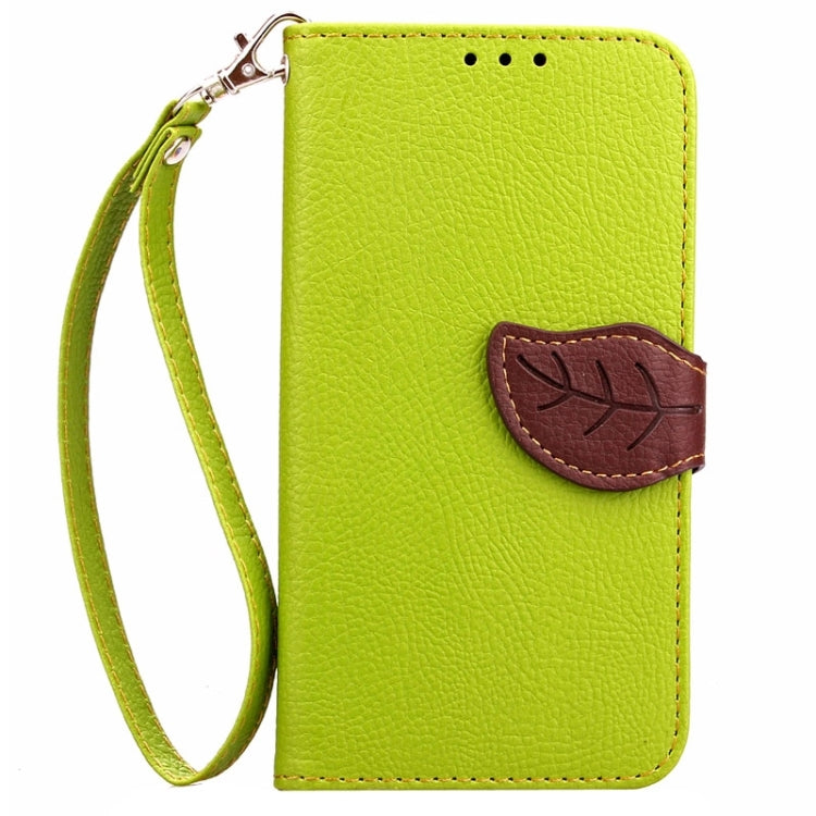 Leaf Magnetic Snap Litchi Texture Horizontal Flip Leather Case with Card Slots & Wallet & Holder & Lanyard for Microsoft Lumia 640