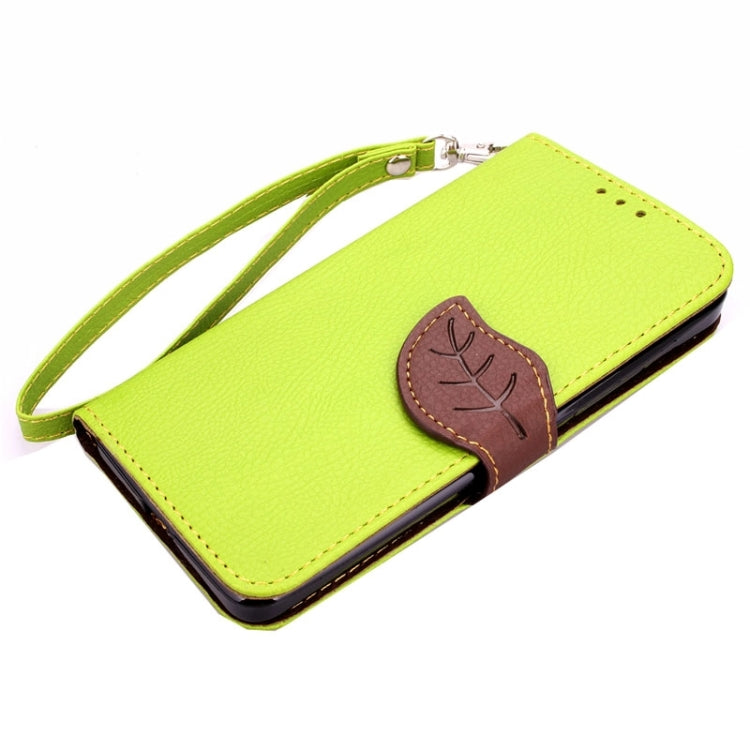 Leaf Magnetic Snap Litchi Texture Horizontal Flip Leather Case with Card Slots & Wallet & Holder & Lanyard for Microsoft Lumia 640