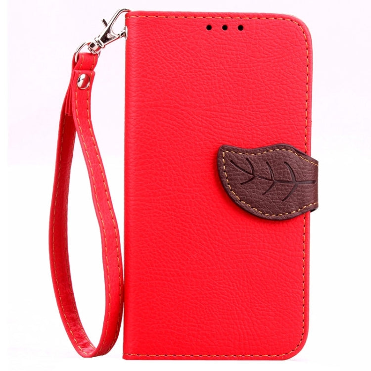 Leaf Magnetic Snap Litchi Texture Horizontal Flip Leather Case with Card Slots & Wallet & Holder & Lanyard for Microsoft Lumia 640