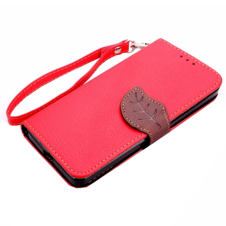 Leaf Magnetic Snap Litchi Texture Horizontal Flip Leather Case with Card Slots & Wallet & Holder & Lanyard for Microsoft Lumia 640