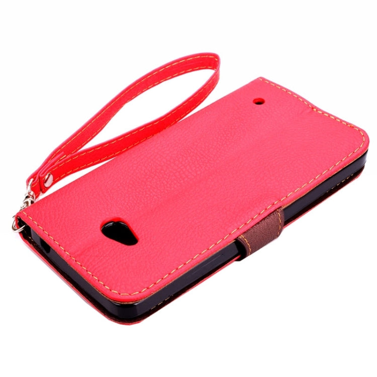 Leaf Magnetic Snap Litchi Texture Horizontal Flip Leather Case with Card Slots & Wallet & Holder & Lanyard for Microsoft Lumia 640