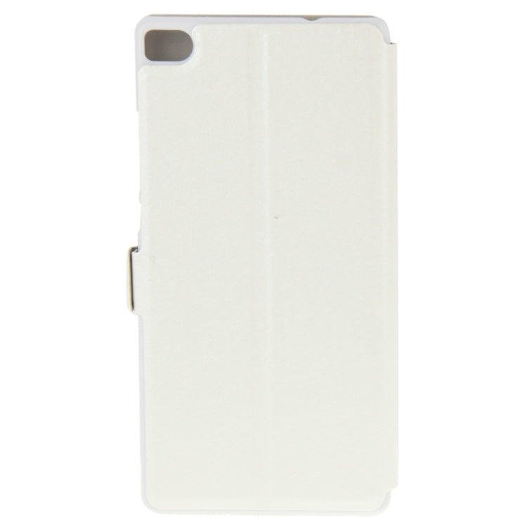 Crazy Horse Texture Horizontal Flip Solid Color Leather Case with Call Display ID & Magnetic Closure & Holder for Huawei P8