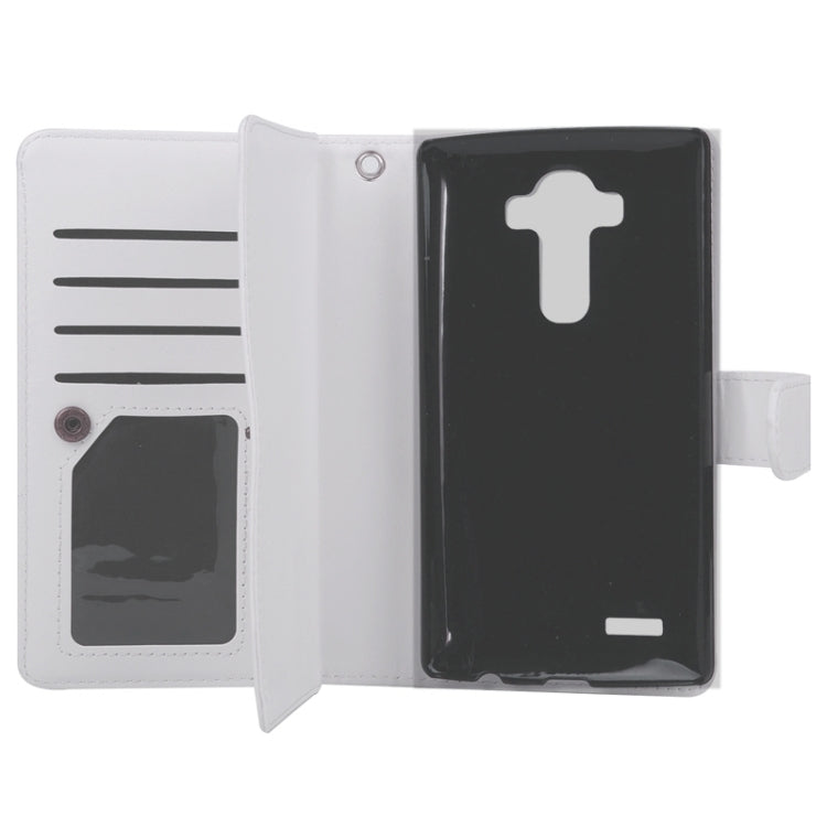 Multifunctional Crazy Horse Texture Horizontal Flip Solid Color Leather Case with Nine Card Slots & Wallet for LG G4 / H815