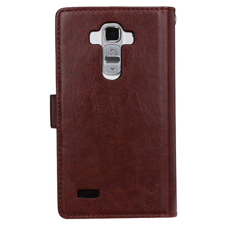 Multifunctional Crazy Horse Texture Horizontal Flip Solid Color Leather Case with Nine Card Slots & Wallet for LG G4 / H815